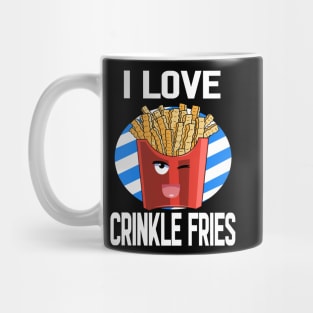 I Love Crinkle Cut Fries National Potato Day Mug